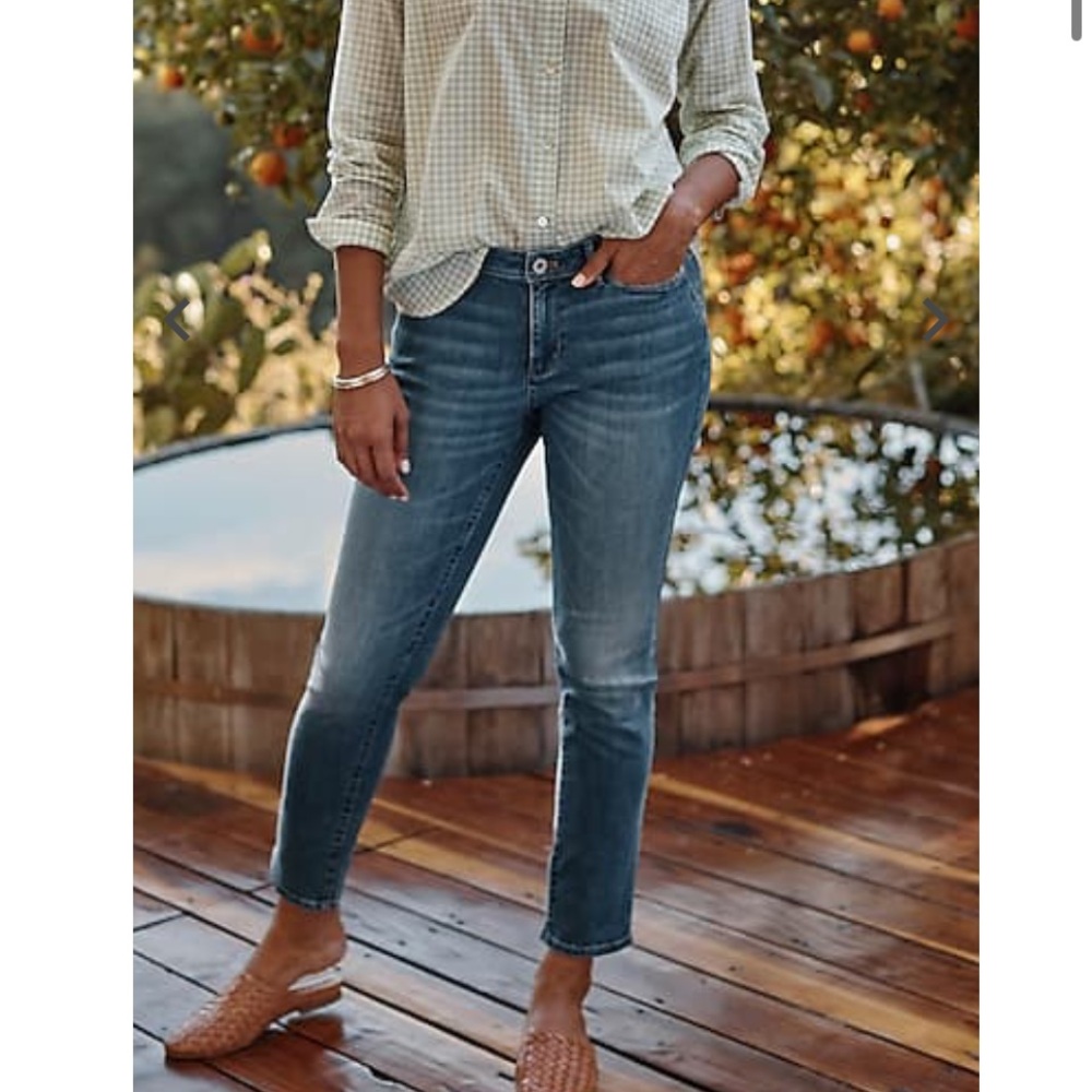 J. Jill Blue Cropped Ankle Jeans